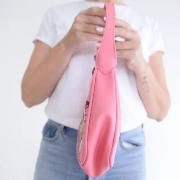 Ed Hardy x Siberia Hills Y2K Pink Purse VTG 2000's Ed  Hardy Pink Shoulder Bag - Picture 5 of 12